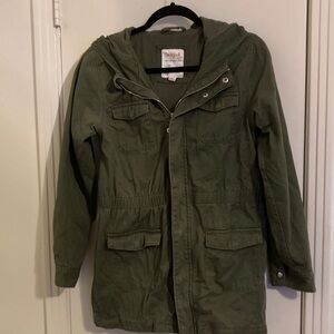 Cat & Jack Olive Green Jean Utility Jacket